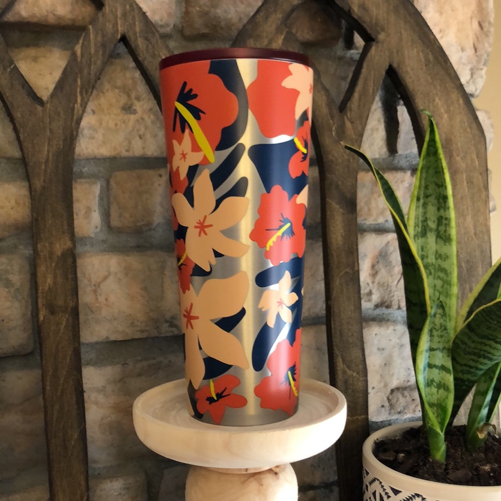 Starbucks Hibiscus‎ Flower Vacuum Insulated Cup - Picture 5 of 10